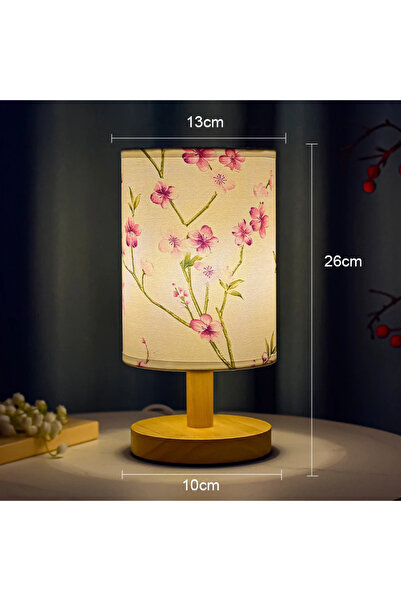 Choice مصباح طاولة LED قابل للتعتيم بالضوء الدافئ C USB قابل للتوصيل بالكهرباء زخرفة زهرة البرقوق مكتب قابل للتعتيم قابل للتوصيل بالكهرباء في الاتحاد الأوروبي ليلاً