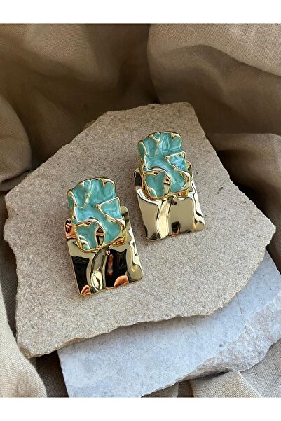 nunu takı Blue Jewelled Earrings