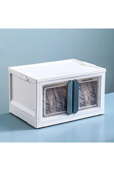 Terracy Home & Garden X-Large Ebatlı, Üst Üste İstiflenebilir, Katlanabilir Dörtlü Çok Amaçlı Dolap, Renkli Kulplu