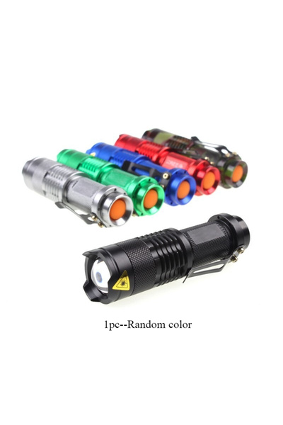 Choice Ni-Cd Random color Fixed Focus Random color LED Flashlight 3 modes Outdoor waterproof Q5 glare mini