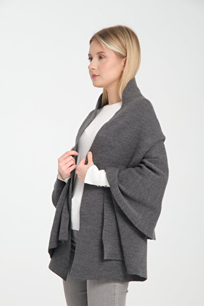 Cebe Plain Knitwear Shoulder Shawl - Stylish and Comfortable Women's Shawl Model - Shoulder Accessory