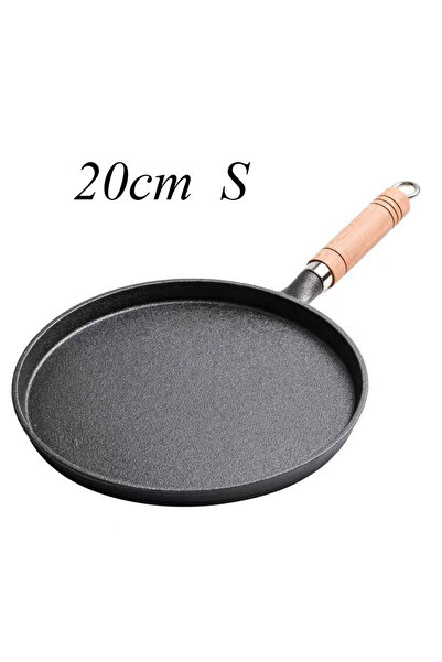 Choice مقلاة من الحديد الزهر غير مطلية بطبقة مقاومة للالتصاق مقاس 20 سم و 26 سم لمقلاة البيض والفطائر ومقلاة الكريب ومقلاة شرائح اللحم والغاز