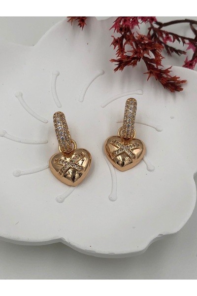 fmaccessoriess Women's Earrings Stainless Steel Color and Size Are Designed in the Description Images Are from the Brand Fmaccesori̇es