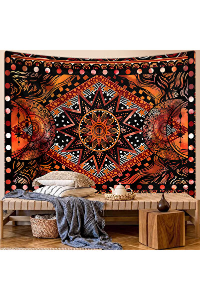 Choice 150x200 سم GT4269 1 قطعة نسيج عتيق الشمس والقمر، نسيج بوهيمي، نسيج على...