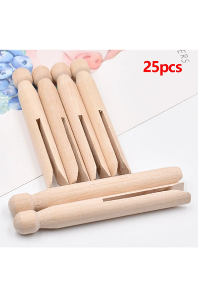 Choice 25pcs 25pcs 11cm Wood dolly peg Wood Clothes Pins Pegs Traditional Dol...
