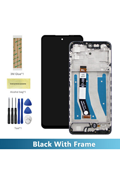 Choice1 شاشة LCD سوداء بإطار مقاس 6.5 بوصة لهاتف Moto G32، شاشة لمس بديلة لها...