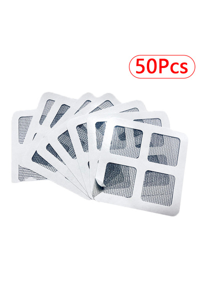 Choice ٥٠ قطعة من شبكة تجميع الشعر للاستخدام مرة واحدة، فلتر مضاد للانسداد، م...