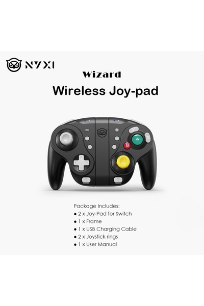 Choice black NYXI Wizard Bluetooth Game Controller Wireless Gamepad Black Joypad for Nintendo Switch2/Switc