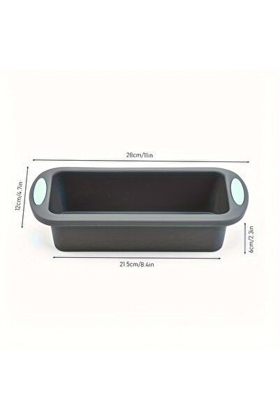 Choice 1 قطعة رمادية من السيليكون لخبز الكعك، قالب بلونين، مقاوم للحرارة العا...