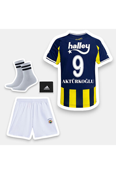 Quaxram Aktürkoğlu 9 Fenêrbahçê 25-26 Yeni Sezon 4'lü Set Çocuk Futbol Formas...