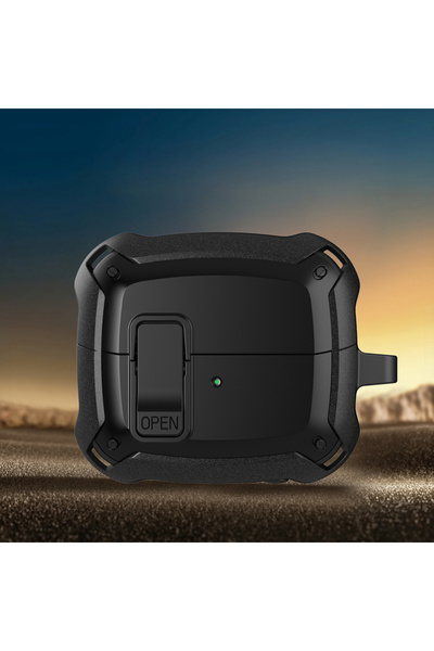 Choice لسماعات Galaxy Buds 3 السوداء غطاء قفل أمان لسماعات Samsung Galaxy Buds 3 Pro buzz 3 Pro حافظة واقية