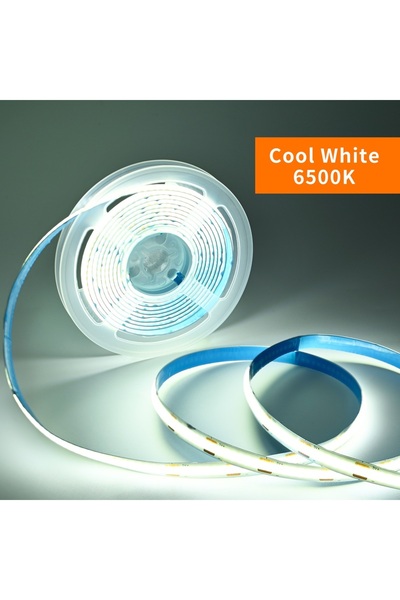 Choice 1 متر DC5V 6500K أبيض بارد 5V COB شريط LED مزود بمخفف إضاءة يعمل باللم...