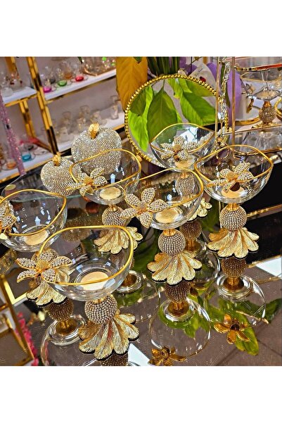 Niyara home 6 adet taşlı dondurma setı