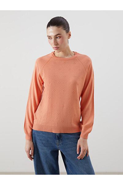 LC Waikiki Sparkling Choices from Shining Store |   Crew Neck Floral Women's Knitwear Sweater