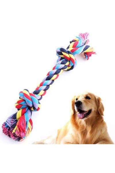 Choice 28 سم ألعاب كلاب ملونة مزدوجة العقدة ألعاب متينة لتسنين الجراء للكلاب ...
