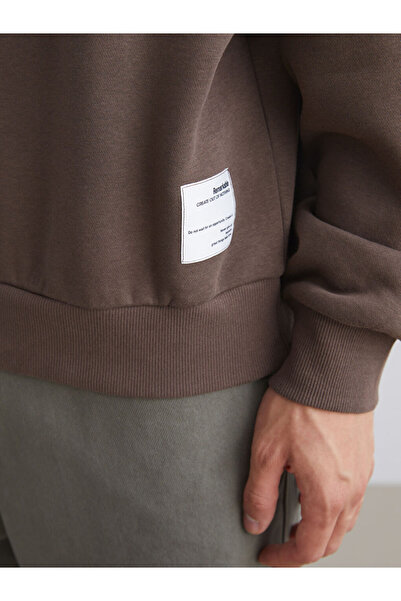 LC Waikiki Sparkling Choices from Shining Store |   Crew Neck Embroidered Men's Thick Sweatshirt