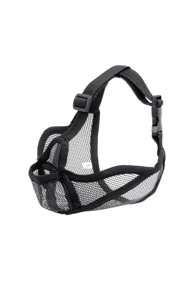 Choice4 M Black Dog Muzzle for Short-snouted Dogs Preventing Barking French B...