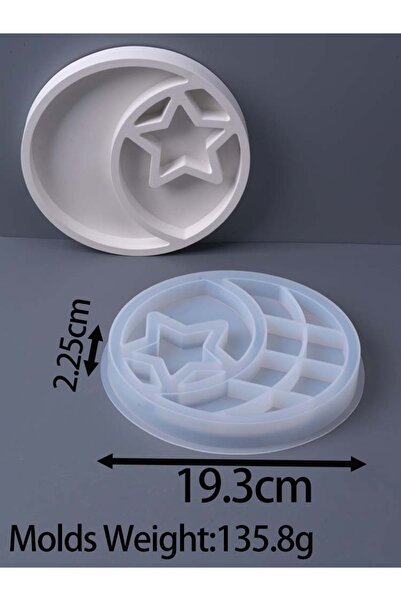 Choice صينية قمر نجمة صينية قالب سيليكون راتنج هلال مجوهرات عرض تخزين صينية ا...