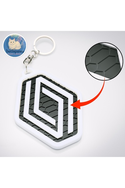 Betispaw Studio Renault Keychain [2 Pcs] Auto Keychain