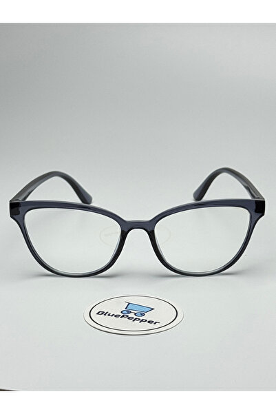 BluePepper Lily Gray Blue Light Protection Glasses Unisex Cateye Can Change Optical Compatible Glasses