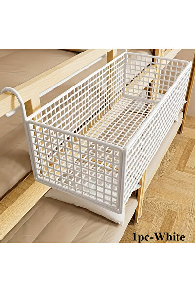 Choice 1 قطعة - رف تخزين عصري أبيض، منظم بلاستيكي متعدد الأغراض لأسرة المهاجع...