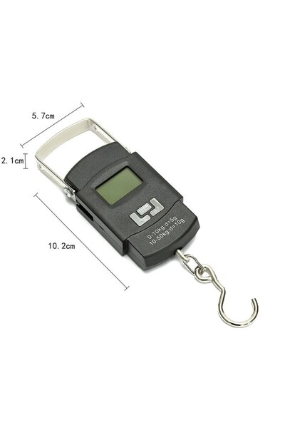 Choice 50 كجم أبيض 1 قطعة أسود 50 كجم ميزان أمتعة إلكتروني محمول شاشة عرض رقمية LCD Expr