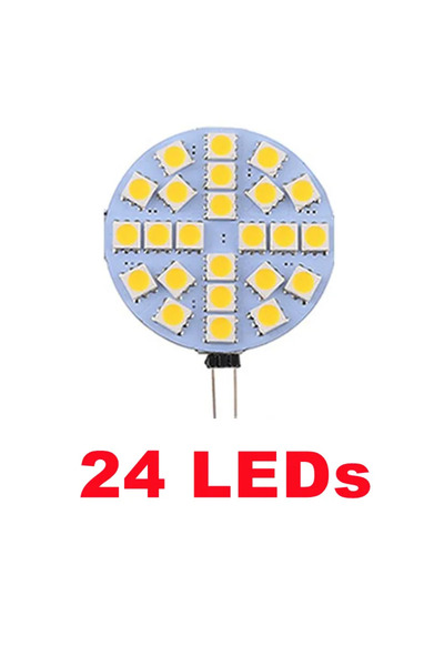 Choice حزمة 10 قطع أبيض دافئ 3000K 24 مصباح LED-5W 10/5 قطع 4.8W G4 مقبس 5050...