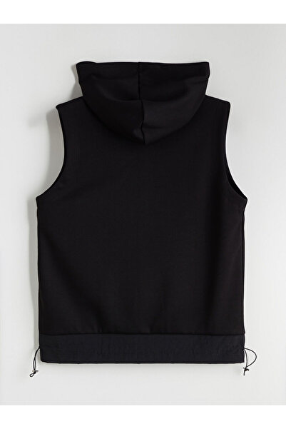 LC Waikiki Black Hooded Women's Vest