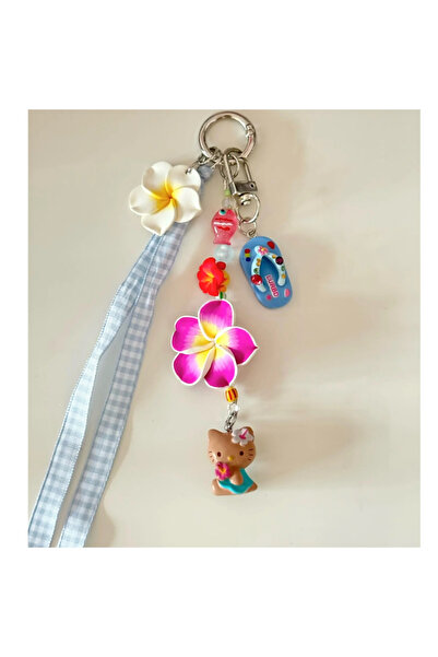 Miniso قلادة هاتف محمول يابانية على شكل بيكيني هاواي هالو كيتي سحر عتيق Y2K ز...