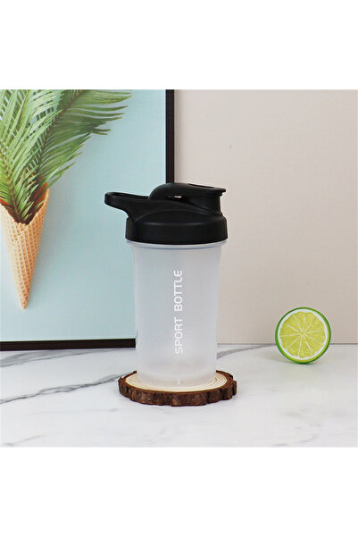 Choice 300 مل أسود شفاف محمول 300 مل زجاجة خلط مسحوق البروتين مع مقياس مانع ل...