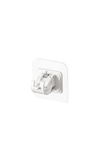 Choice White 4PCS Curtain Rod Hook Curtain Rod Clamp Retainer No Punch Paste ...