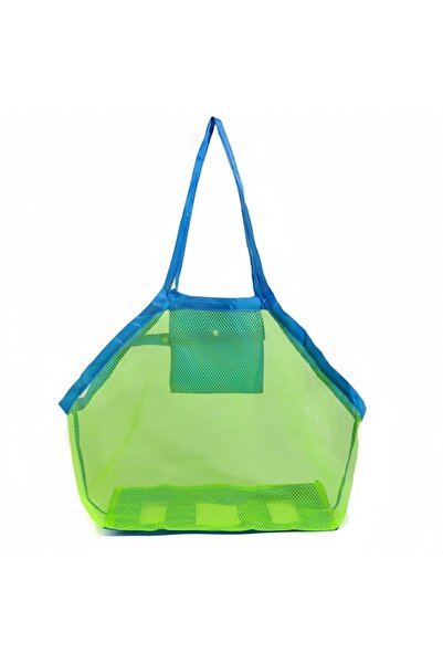 Choice حقيبة شاطئ كبيرة شبكية خضراء حقيبة شبكية قابلة للطي ومسامية من البوليس...
