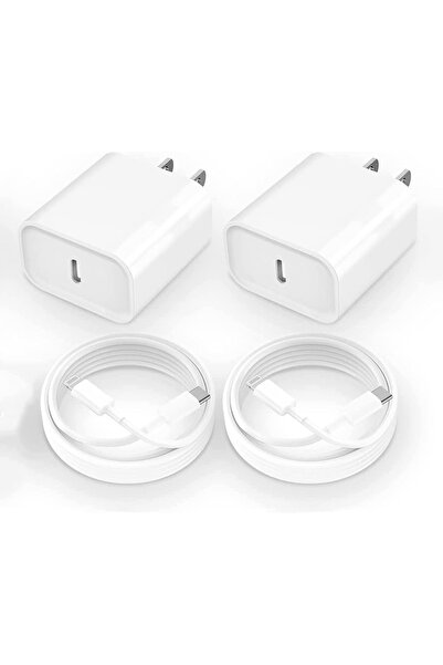 Choice محول شحن سريع للآيفون 15 و 14 و 13 و 12 و 11، أبيض، حزمة من قطعتين، شه...
