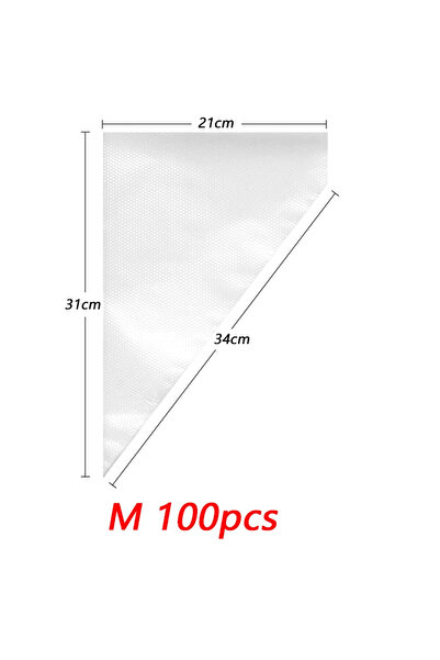 Choice7 حقيبة تزيين الكيك والكريمة للاستخدام مرة واحدة، 100 قطعة (100/50/20 ق...