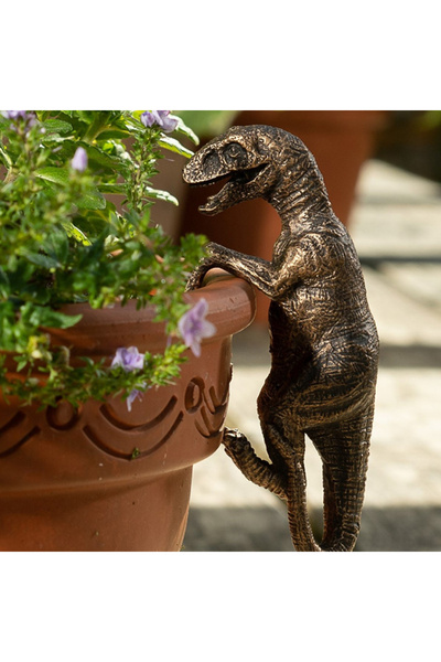 Choice Sz-Xkl-8001 1 قطعة قلادة ديناصور متسلق من الراتنج، إناء للزهور، زخرفة ...