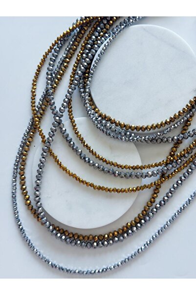 CHARMLUCKY Multiple Crystal Bead Necklace