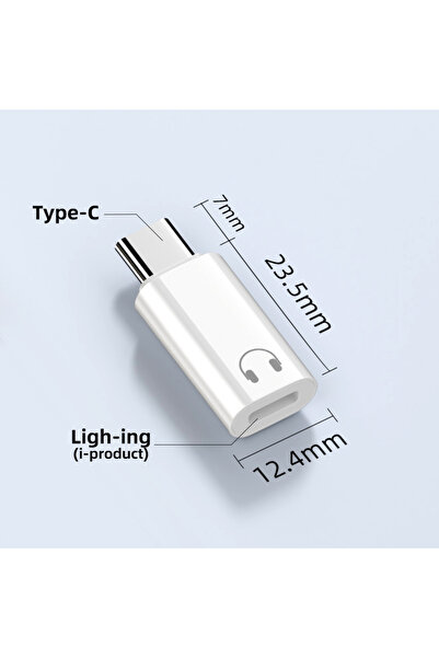 Choice WHITE لمحول IOS أنثى إلى ذكر من النوع C لمحول سماعة الرأس السلكية Xiao...