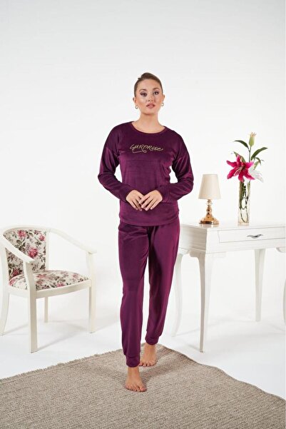 Estiva Kadın Kışlık Kadife Pijama Takımı