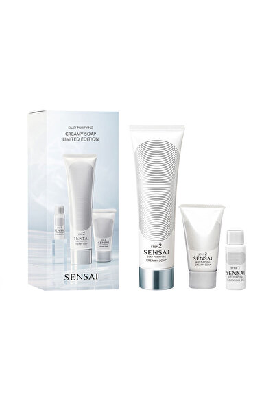 Sensai Seidige Reinigende Cremeseife, Limitiertes Karton, 3 Stk. 3 pz
