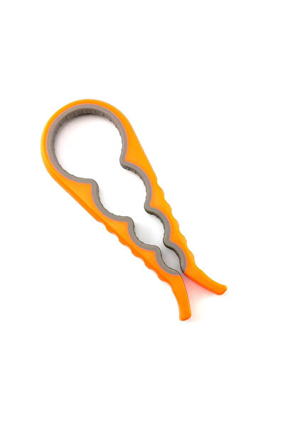 Choice أورانج 1 قطعة متعددة الوظائف 4 في 1 فتاحة برطمانات، مقبض برطمانات، فتا...