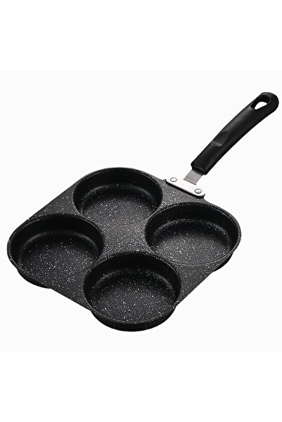 Choice Four-in-one 1 Cast Iron Non-Stick Omelette Pan, Pancake and Burger Cooker, Suitable for Gas and Elec