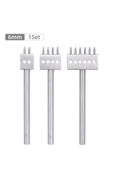 Choice 6 مم 3 قطع/مجموعة قوالب ثقب الجلد الاحترافية DIY، ثقب يدوي للجلد المصن...