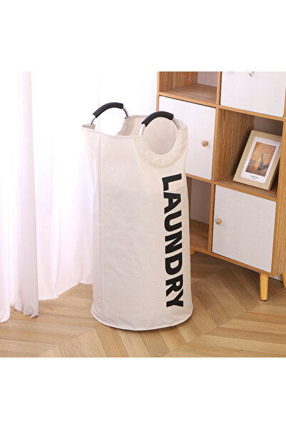 Choice Orange 1pc 25.1gal Fabric Laundry Basket with Padded Handles Collapsib...