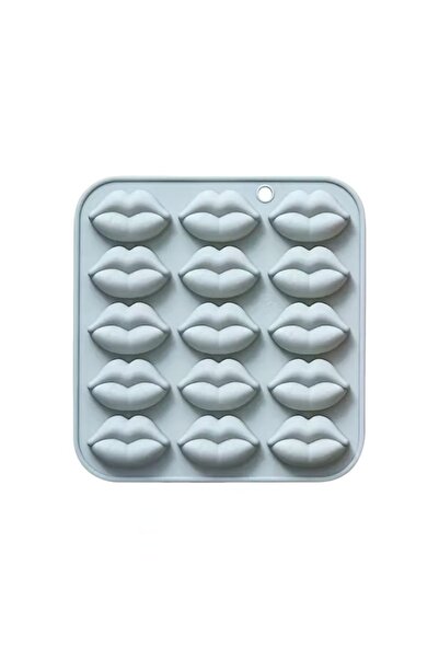 Choice قالب سيليكون رمادي فاتح على شكل فم قالب سيليكون للشوكولاتة قالب حلوى ج...