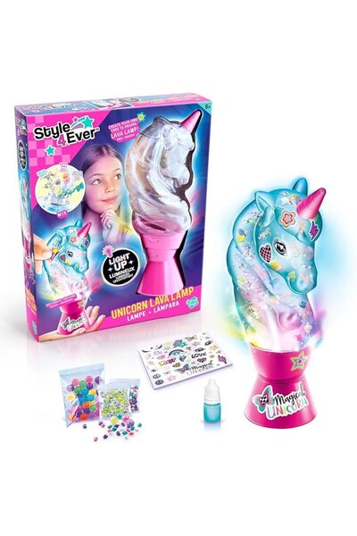 Canal Toys مصباح لافا DIY على شكل وحيد القرن من Style 4 Ever | زين مصباحك الخ...