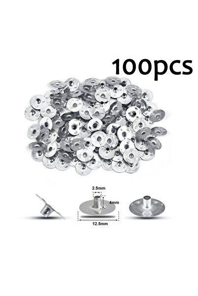Choice 100 قطعة 12.5 مم، مجموعة من 100 قطعة، علامات تبويب فتائل الشموع المعدن...
