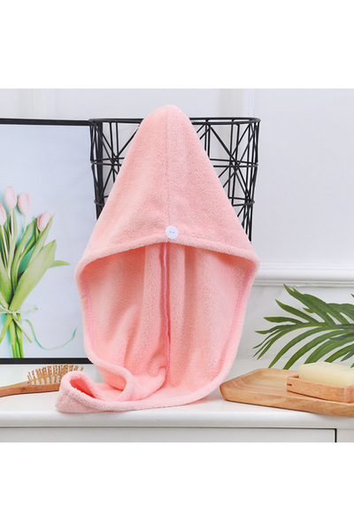 Choice منشفة ميكروفايبر وردية اللون سريعة الجفاف مكونة من قطعة واحدة - عمامة ...