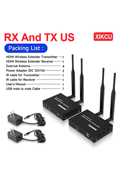 Choice RX و TX US 200M 1080P HDMI-متوافق مع الموسع اللاسلكي 5.8G HD نقل بروجي...