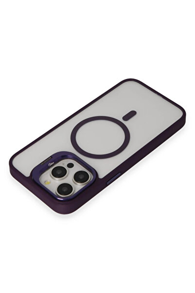 Fuchsia iPhone 14 Pro Max Case Roblox Lens Magsafe Stand Cover - Deep Purple