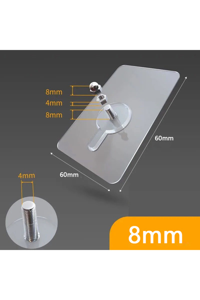 Choice طول المسمار 8 مم 10 قطع ملصقات مسامير بدون ثقوب صورة حائطية خطاف غير م...